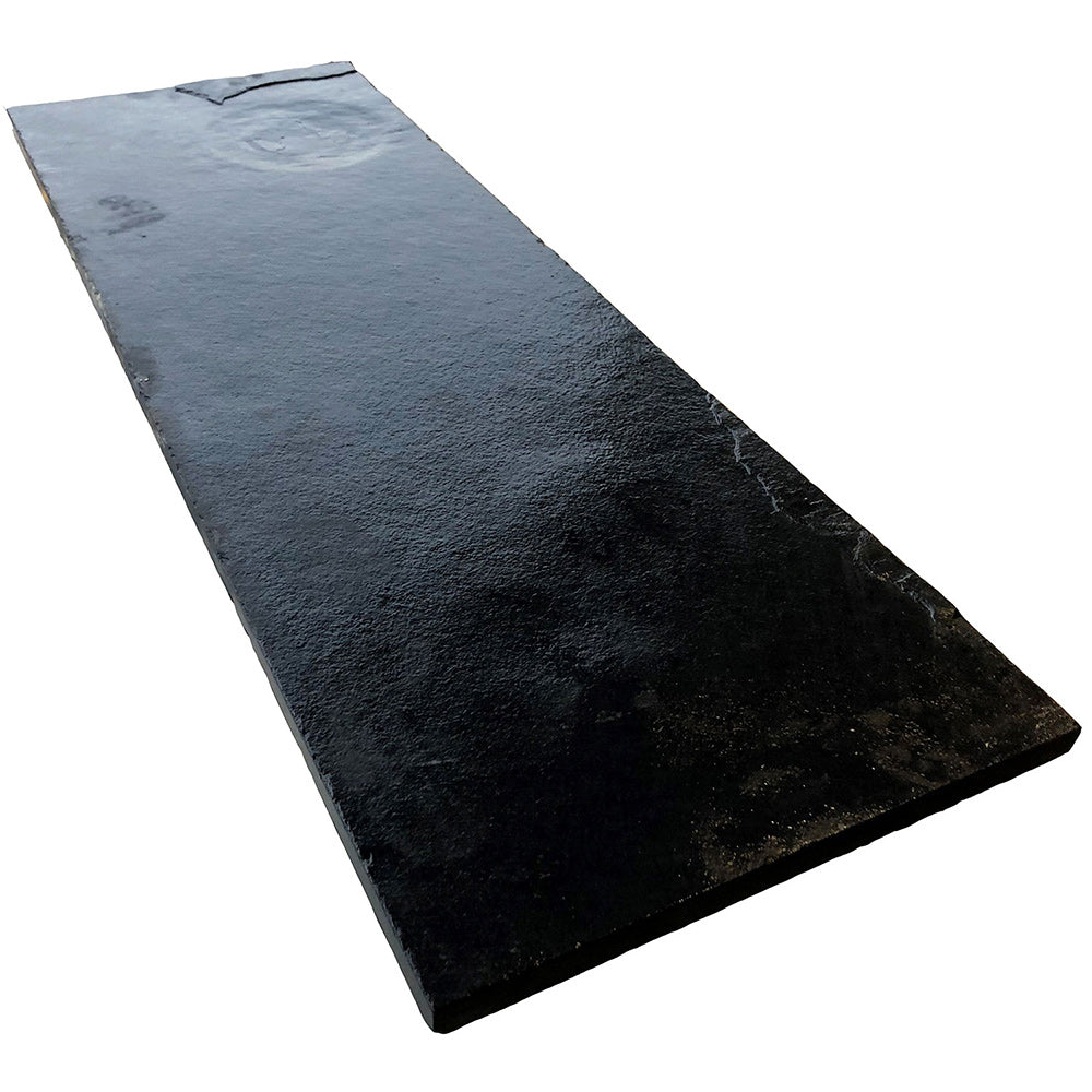 Zen Tumbled Bluestone 1200x400x25mm Natural Stone Step Tread - 1st Quality - Wet - Available at Simon's Seconds
