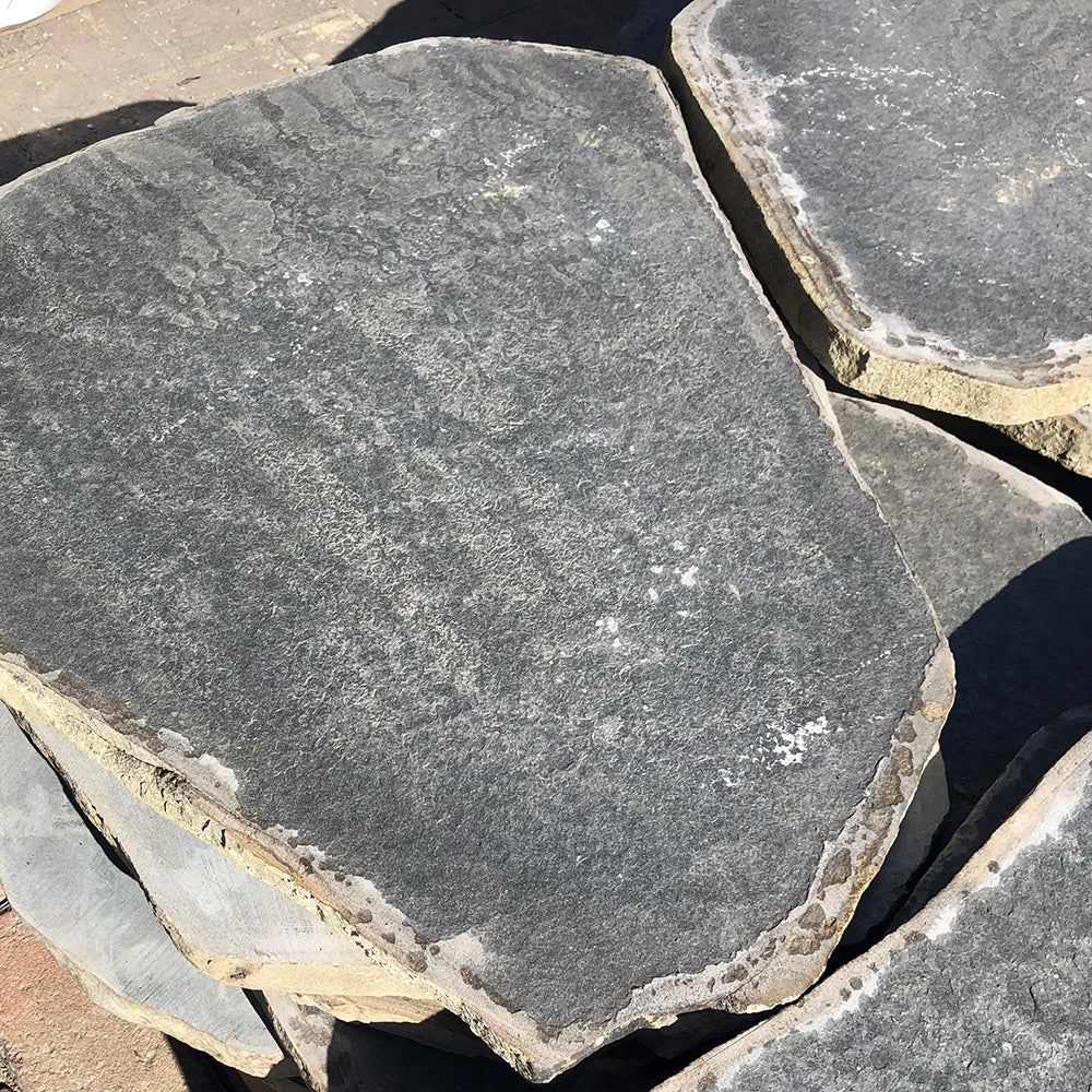 Zen Flamed Organic Basalt / Bluestone 700-800mm Natural Stone Stepping Stones - 1st Quality - Available at Simon's Seconds